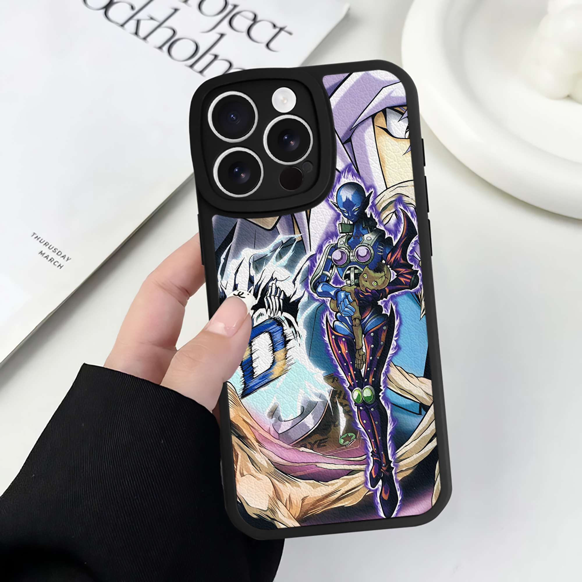 （画像用） 遊☆戯☆王 Yu-Gi-Oh! 【iPhone 16シリーズ対応】シリコンスマホケース（レザー調） 材質：シリコン